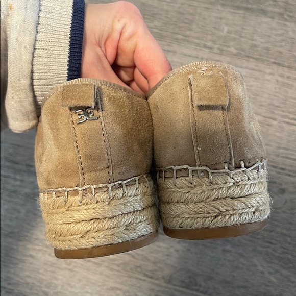 Sam Edelman Womens Carrin Platform Espadrille Oatmeal Suede Slip On size 8 - Picture 7 of 8